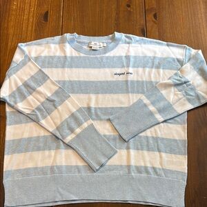 Vineyard Vines Blue and White Crewneck Sweater